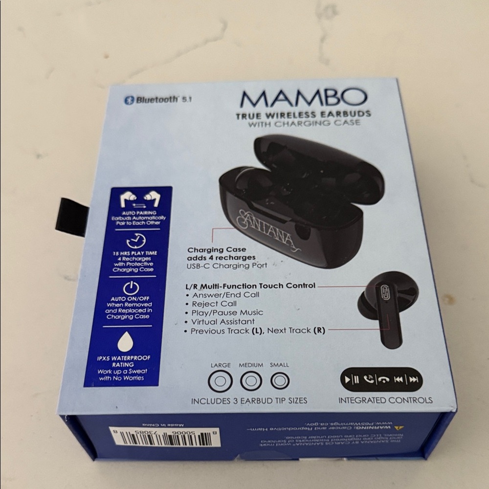 Santana Mambo True Wireless Earbuds with Charging Case - Picture 2 of 5